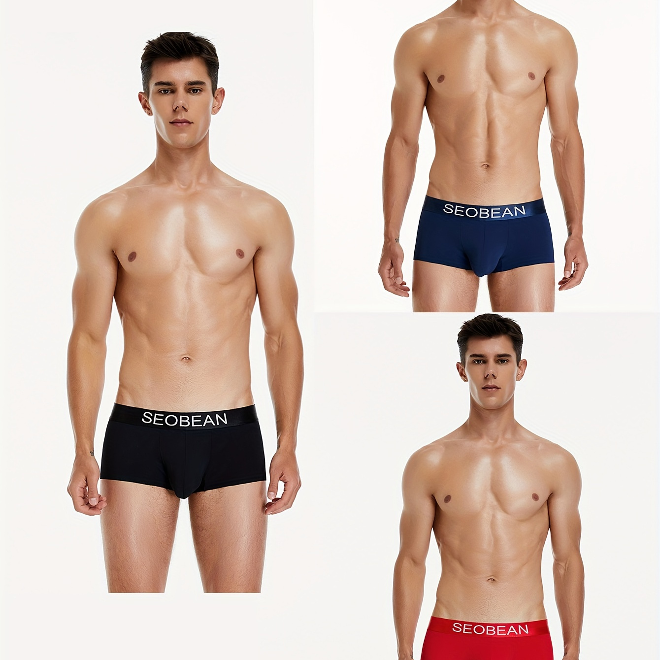 Mens Ice Silk Boxer Under Shorts Set Sexy, Breathable, And Convex