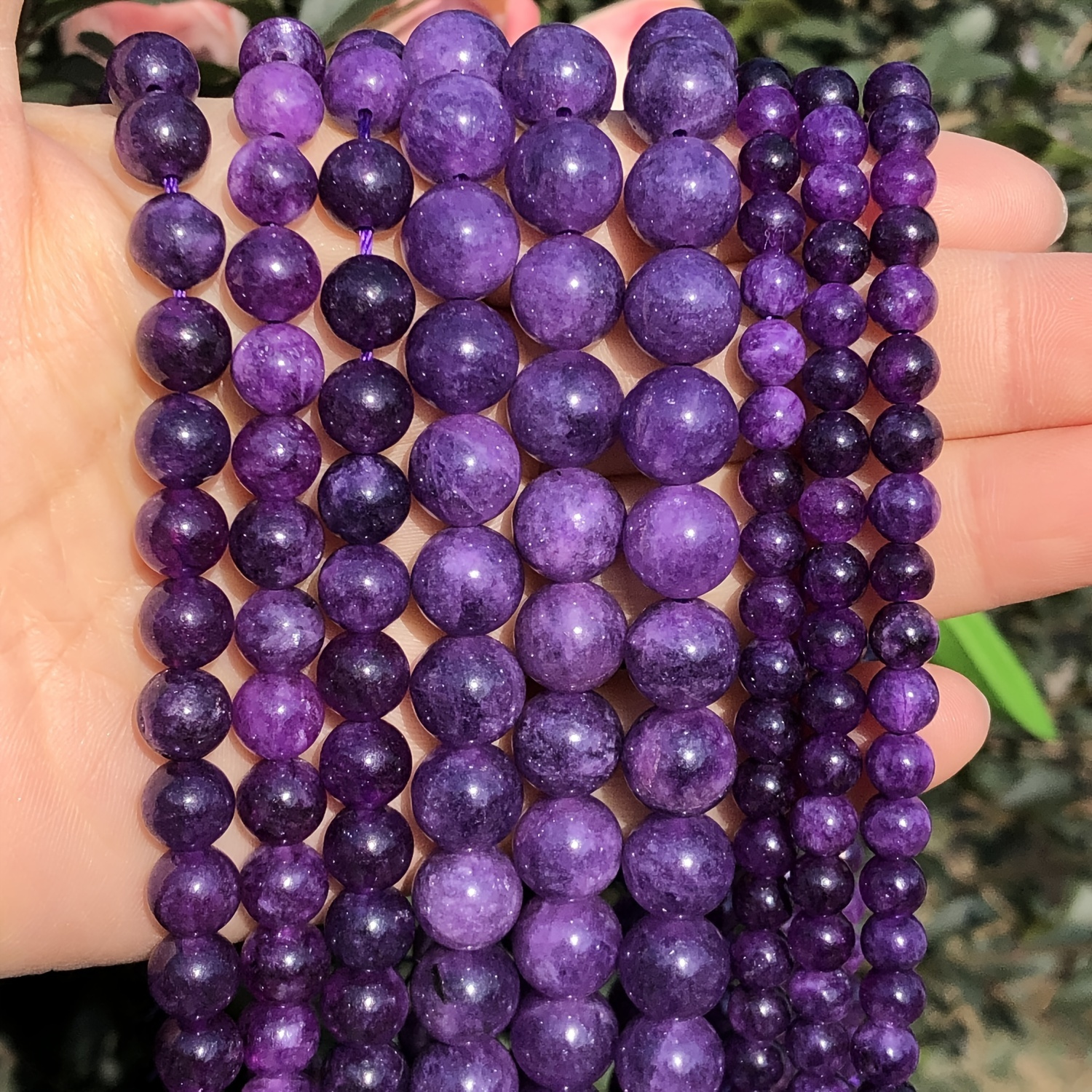 Purple Beads For Bracelets - Temu