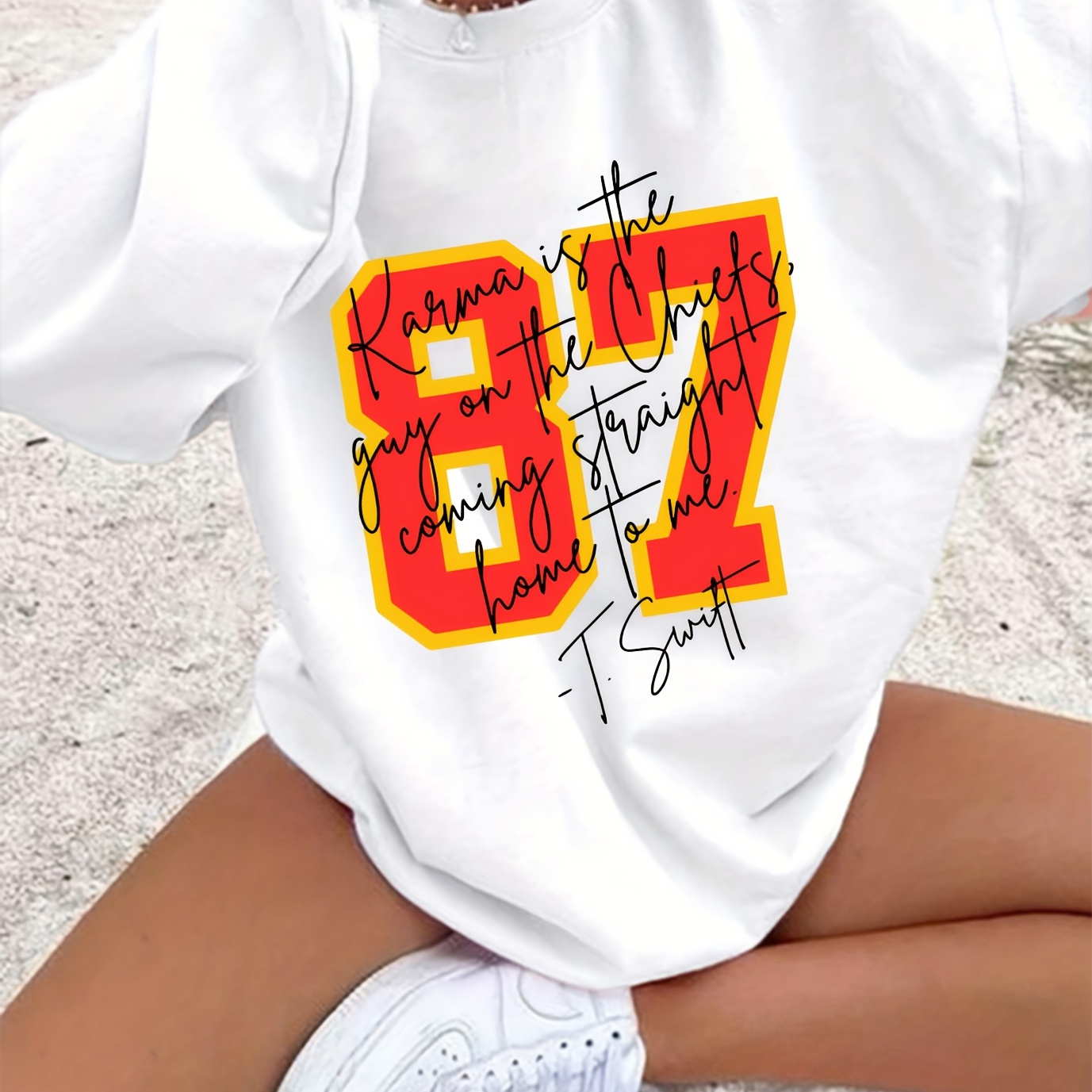 

Letter Print Sweatshirt, Crew Neck Casual Sweatshirt For Winter & Fall, Women's Clothing