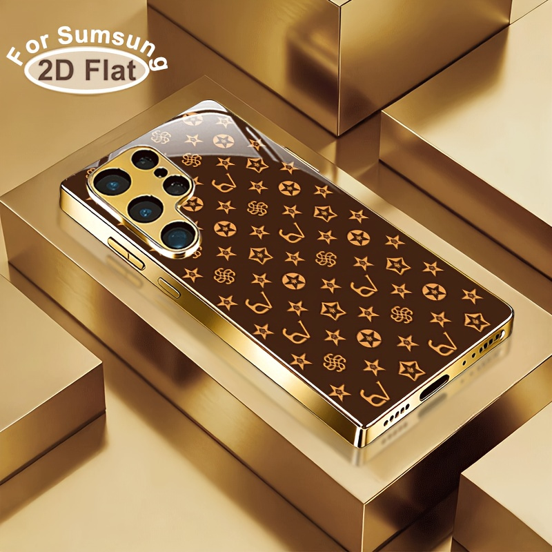 TEMU Phone Case - [2d] Classic Full Print Gold-plated Phone Case Suitable For S26/s26 Plus/s26 Ultra/s25/s24/s23/s22/s21/s20/note 20/note 10/note