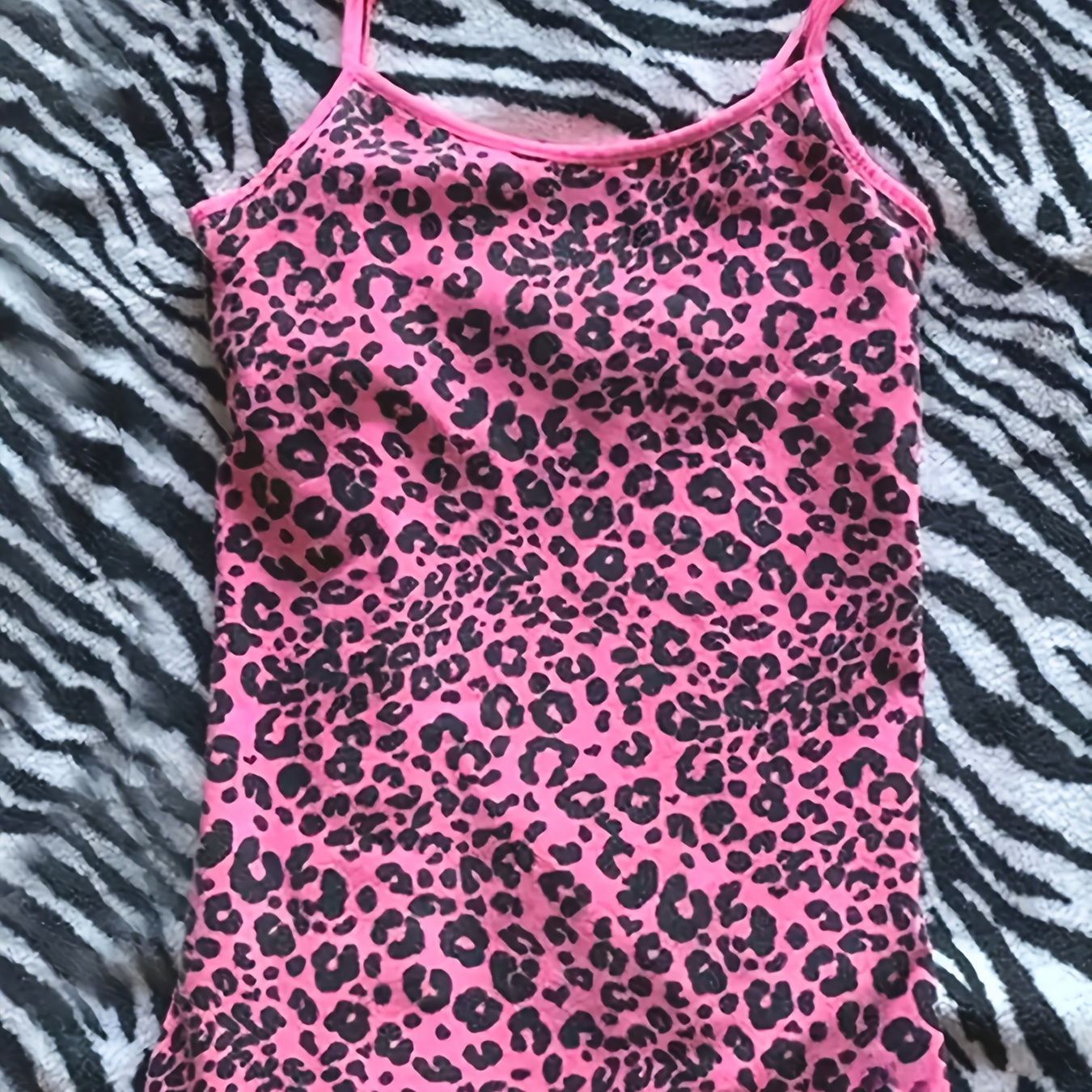 

Leopard Print Cami Top, Y2k Sleeveless Spaghetti Strap Top For , Women's Clothing