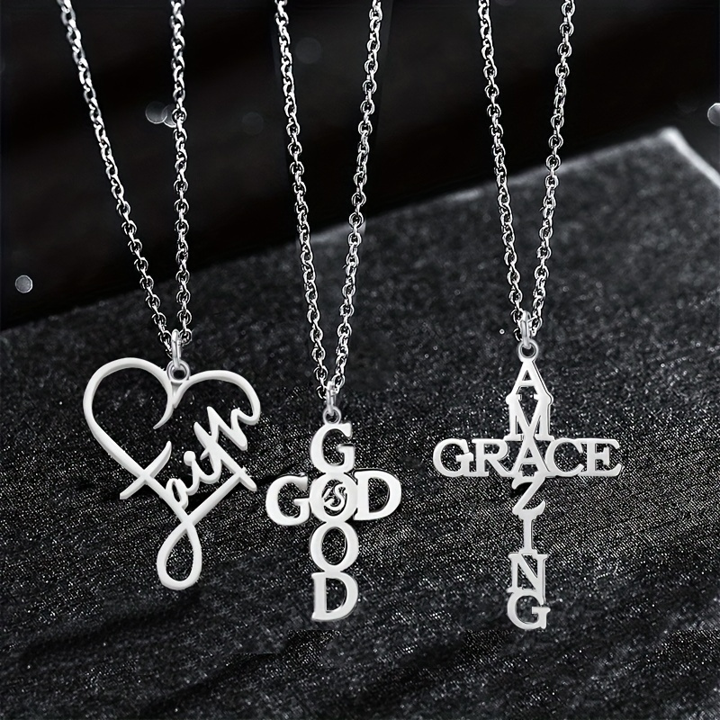 Stainless Steel Necklace A Christmas Gift Grandchildren Temu