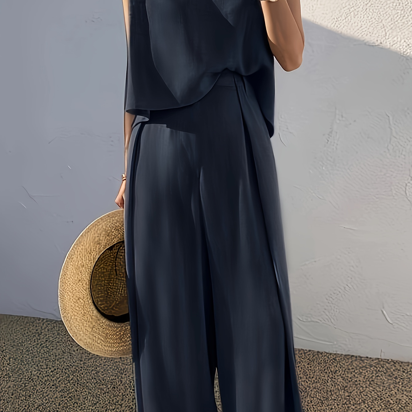 

July 10th Targeted Development Sleeveless Top & Loose Wide Leg Pants 2 Piece Set