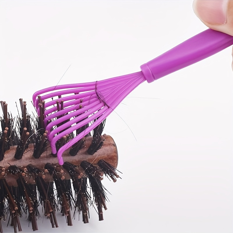 Hair Brush and Comb Cleaner with Metal Wire Rake for Hair Dust Lint Removal