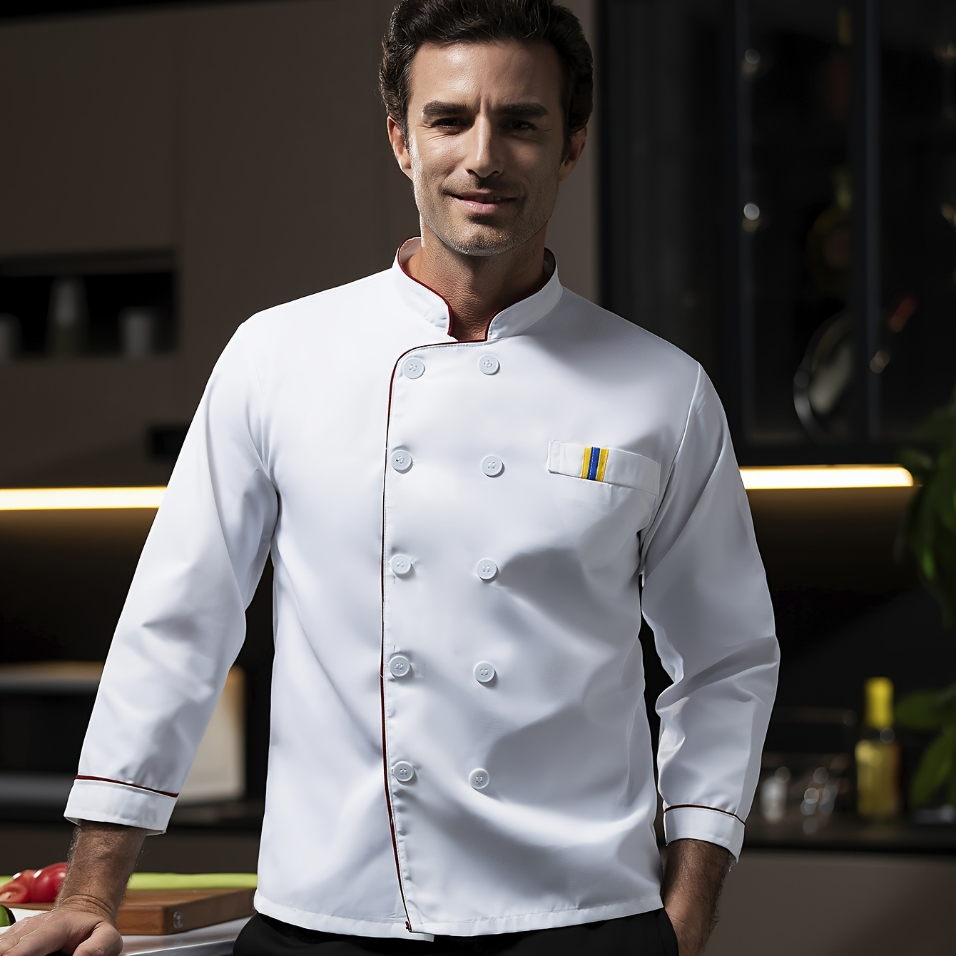 

Chef Work Clothes, Hotel Restaurant Kitchen Baking Men's Long Sleeve Clothing