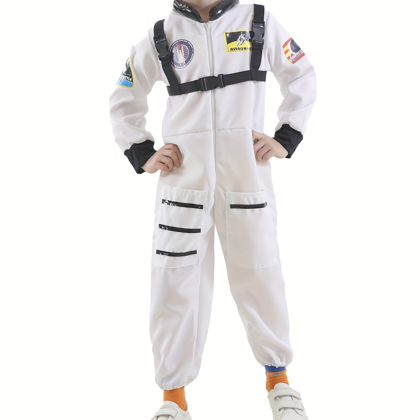 

Imitation Astronaut Suit With Suspenders For Boys, Holiday Performance Set Versatile Suit Halloween Party Gift