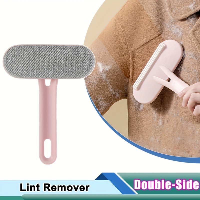 

1pc/2pcs, Portable Pet Hair Remover Brush, Double-side Lint Remover, Cat Dog Hair Remover Roller, Manual Carpet Wool Coat Clothes Brush