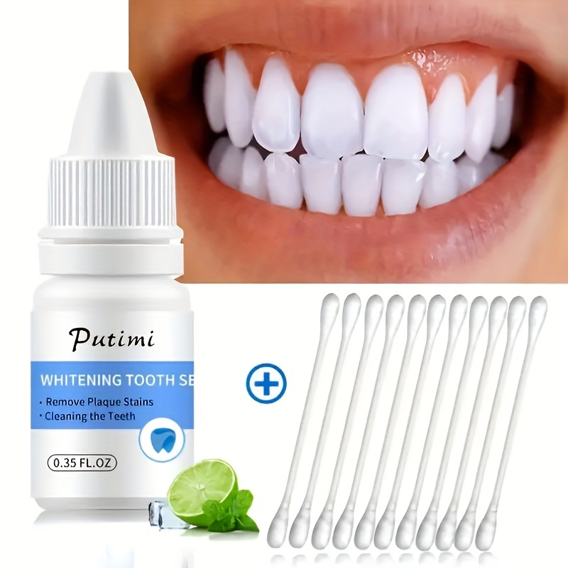 

1pc Tooth Whitening Serum, Fast Teeth Whitening Agent, Use Twice A Day, Noticeably Whiter Teeth In 1 Week, For Plaque, Yellow Teeth, Tooth Stains (0.35oz)
