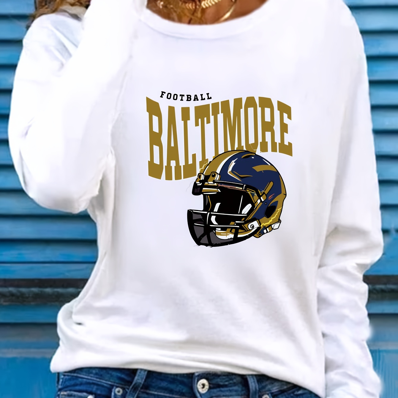 

Women's Long Sleeve T-, Polyester, Round , " " , Regular Fit, , , Top For Ladies