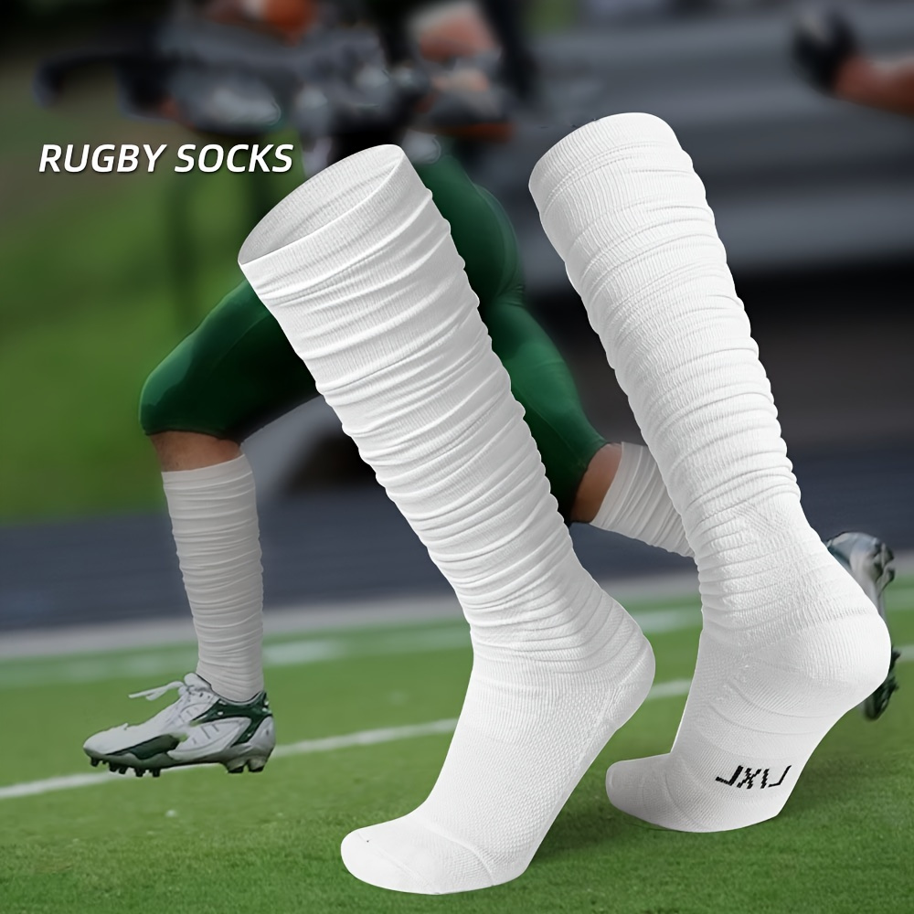 Scrunch Ultra Long Football Socks 2 Packs Combed Cotton With Ankle Support  Padded OTC Knee High Socks Tube Socks Youth Adult : : Fashion