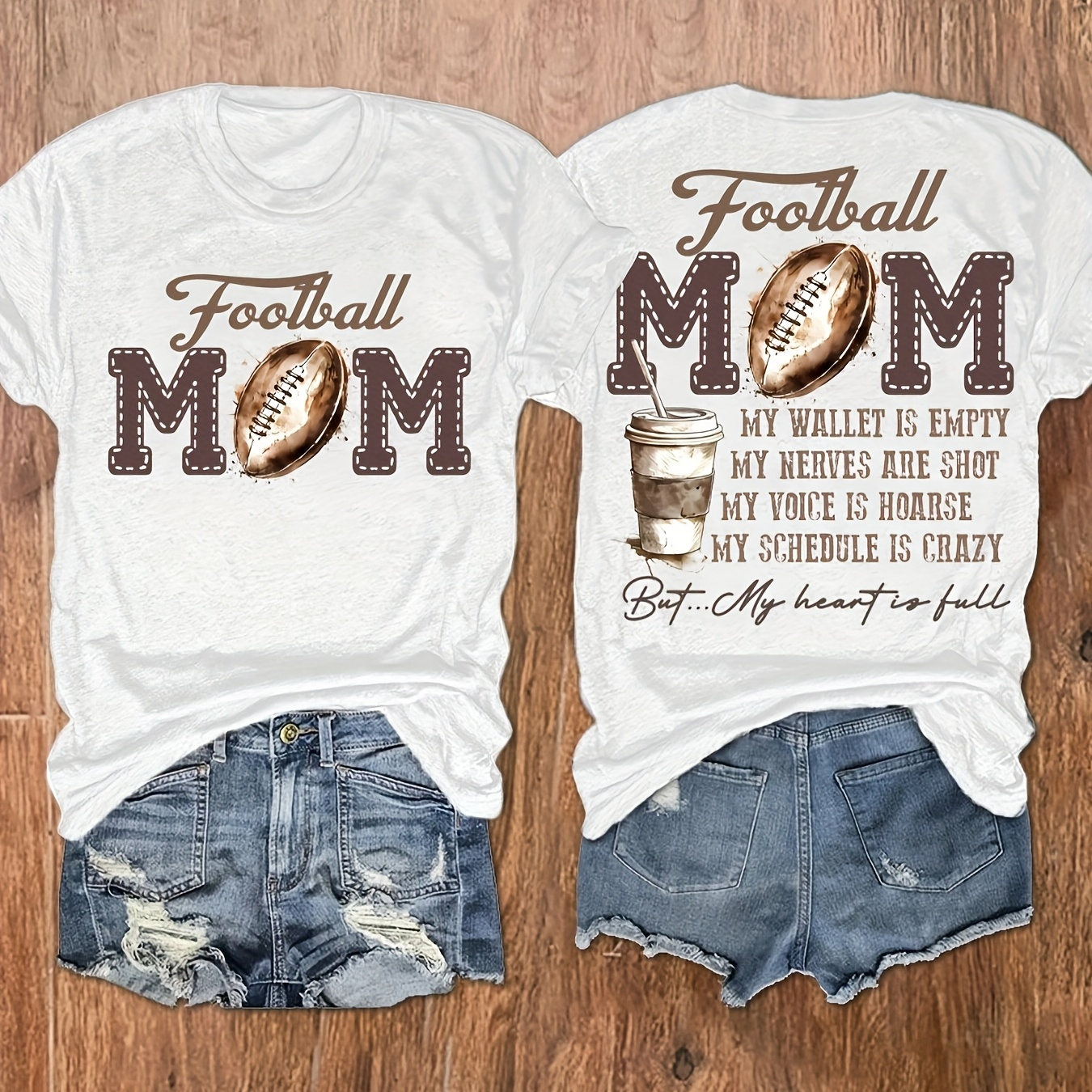 

T-shirt, Short Sleeve Crew Neck Casual Top For Summer & Spring, Women's Clothing