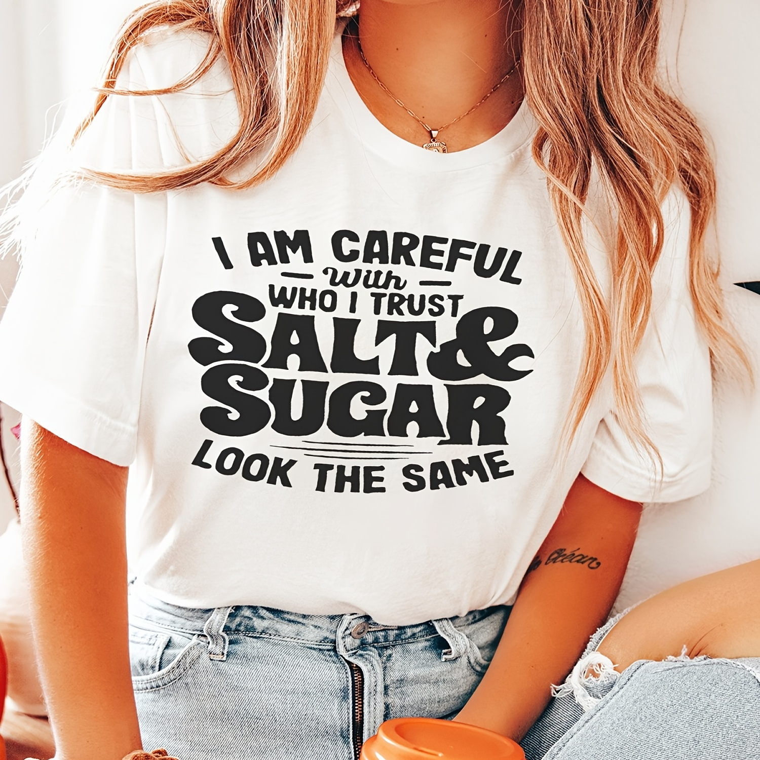 

Summer Women's Front Printed Short Sleeve T Shirt Top Comfortable Breathable Fabric Casual Sports Style