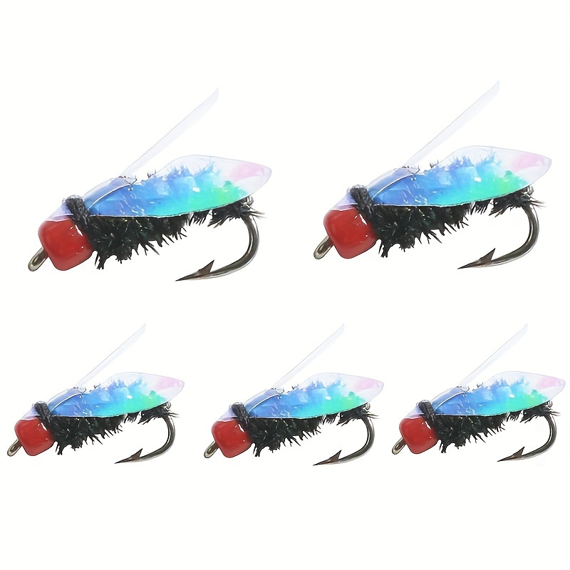 5pcs Bionic Flies: Catch More Fish with These Innovative Fly Fishing Hooks!