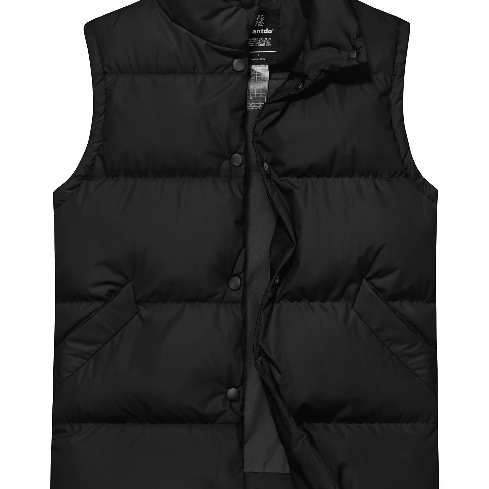 

Wantdo Women's Vests Quilted Polyester Stand Sleeveless Outerwear