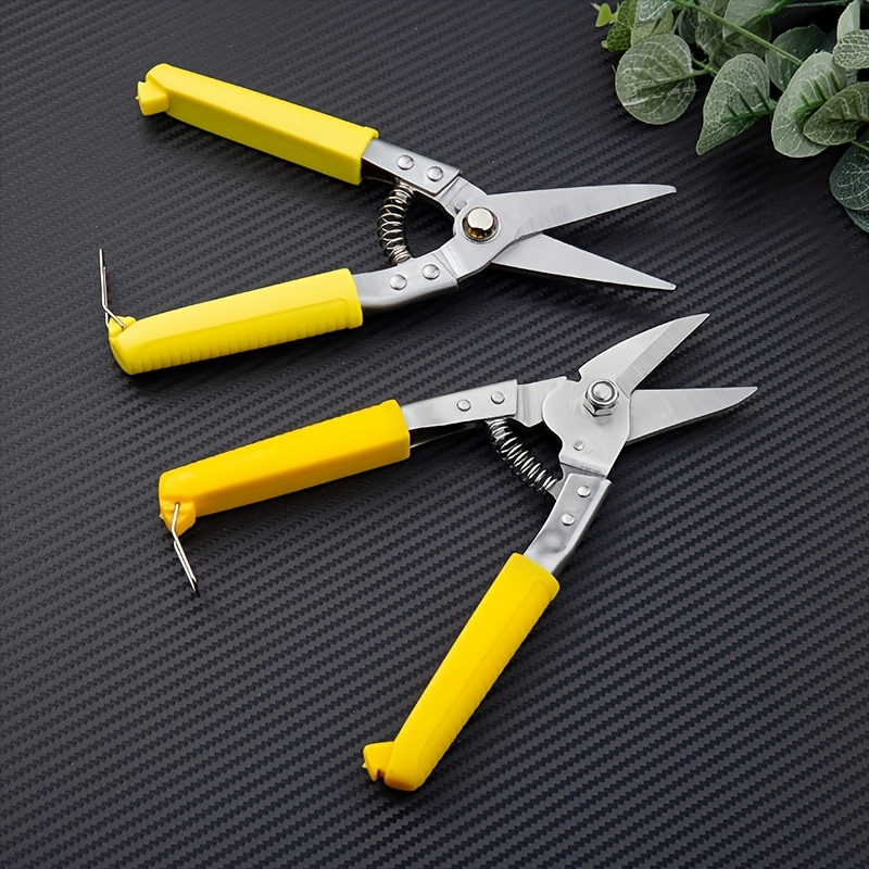 12 Tin Snips for Cutting Metal Sheet - Straight Pattern,High Strength  Forged and Heat Treated Carbon Steel with Comfortable Black Rubber Handle