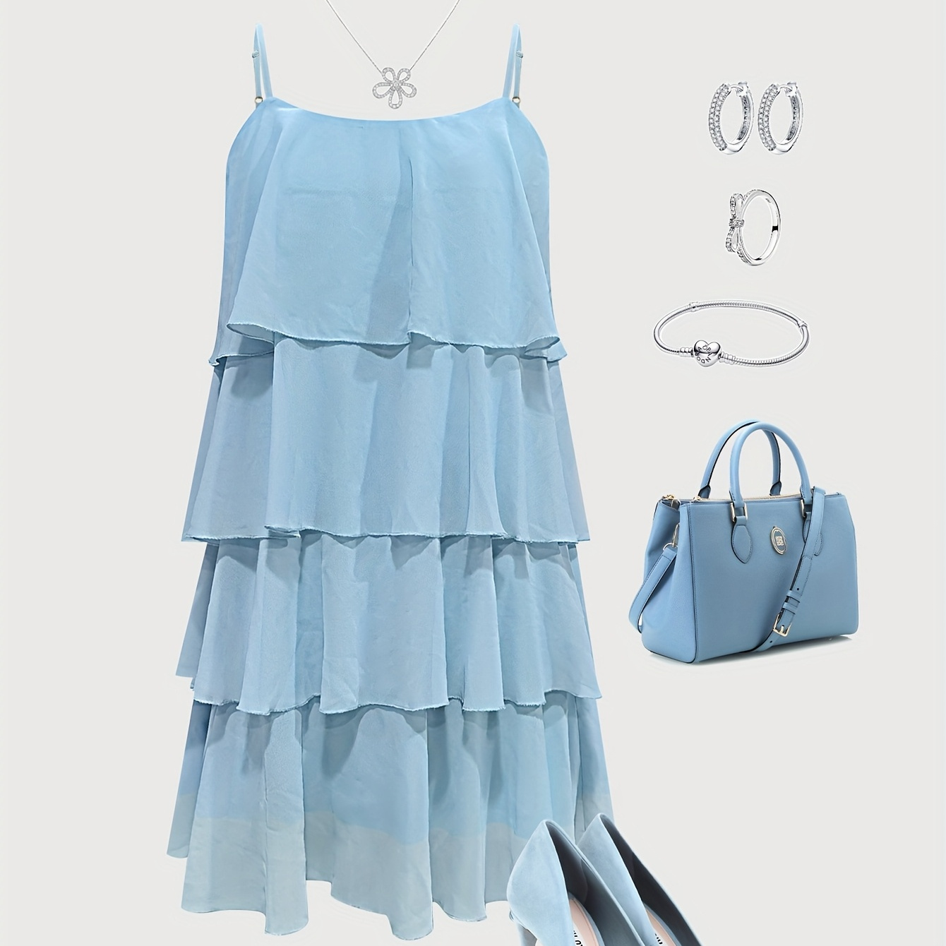 womens new summer solid color chiffon camisole dress loose - Temu