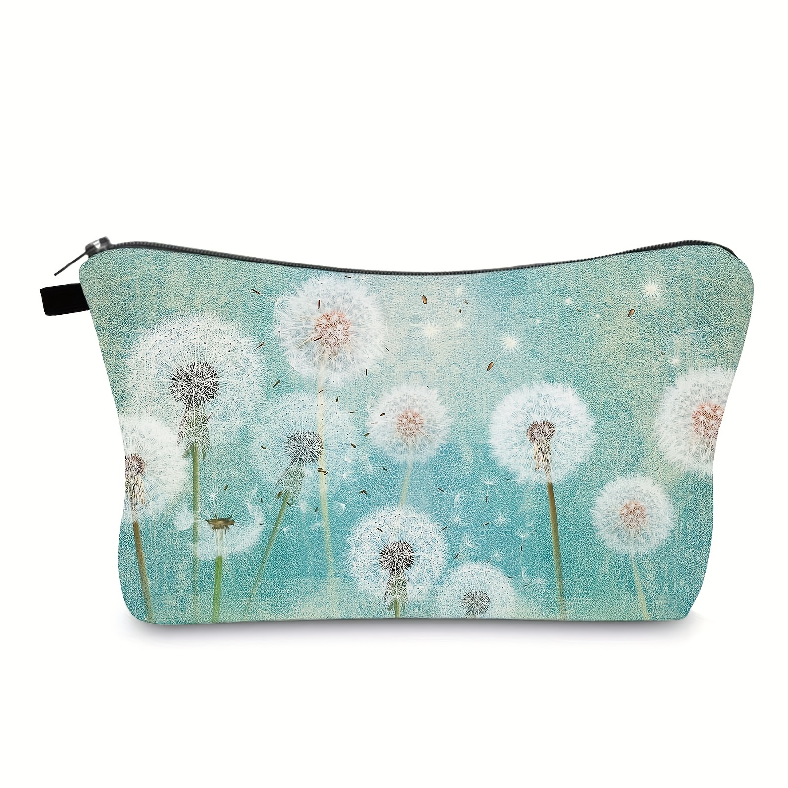 

Dandelion Print Cosmetic Bag For Women Adorable Roomy Small Makeup Bag Accessories Organizer Travel Waterproof Toiletry Bag - Mother's Day Gifts