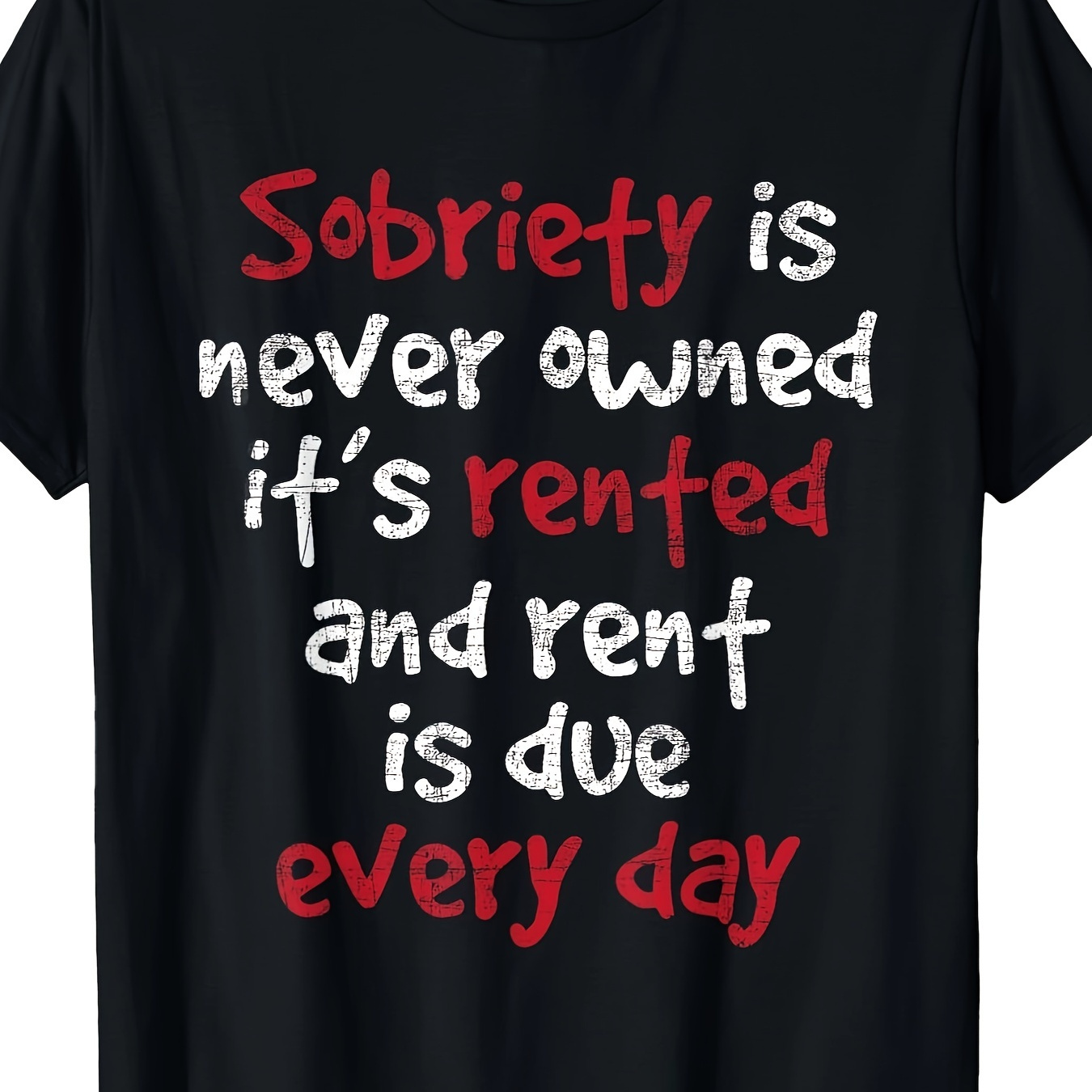 

Sobriety Hope Recovery Alcoholic Aa T--100% -220g