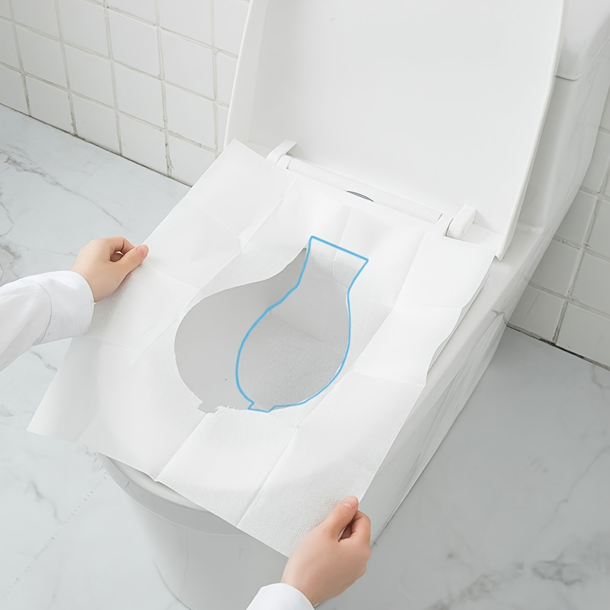 Disposable Toilet Seat Covers Paper Water Soluble Dissolving - Temu