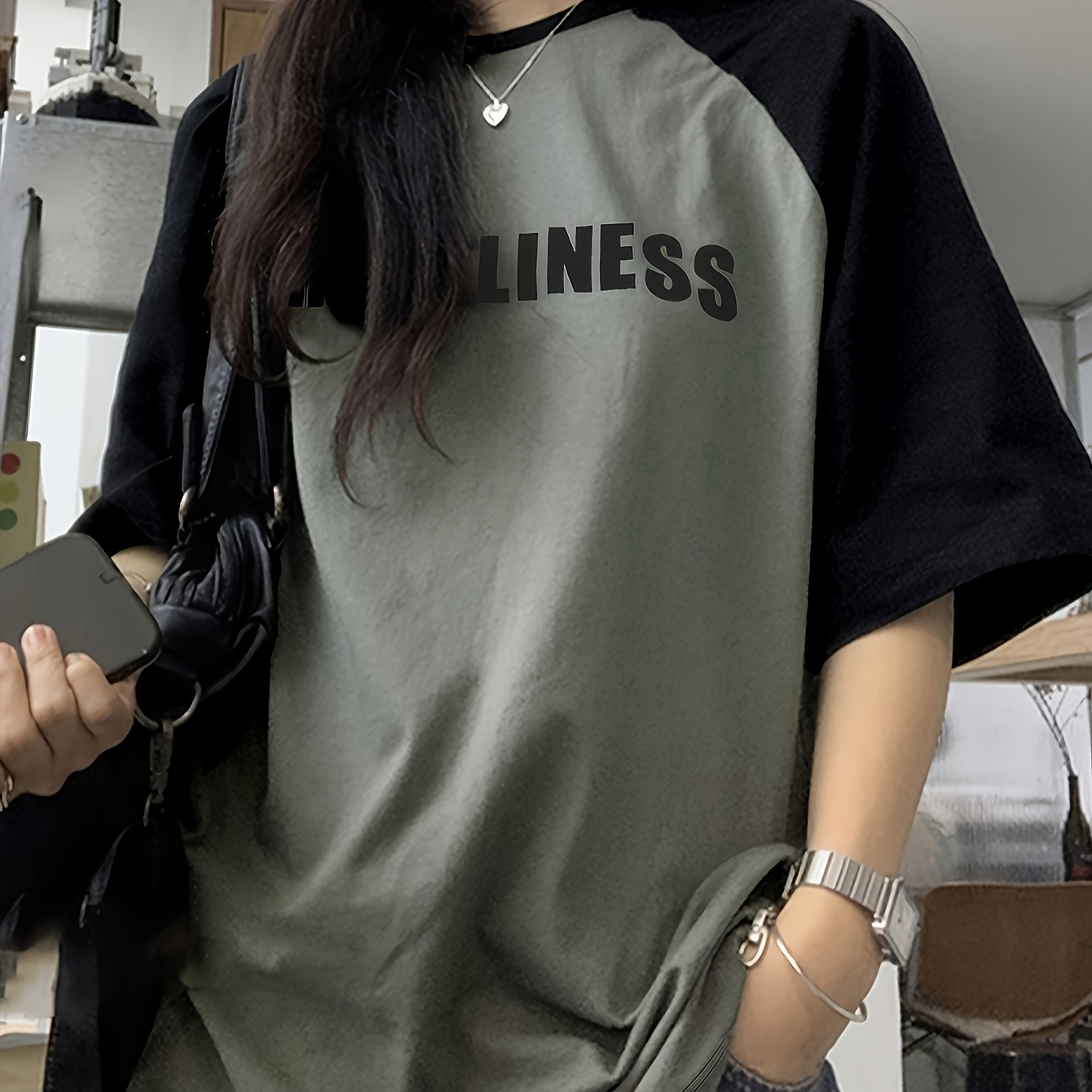 

Women's Y2k Style T-shirt, Polyester 100% Knit Fabric, Crew Neck, , Alphabet Print, Regular Length, Spring/summer Fashion, Casual Streetwear