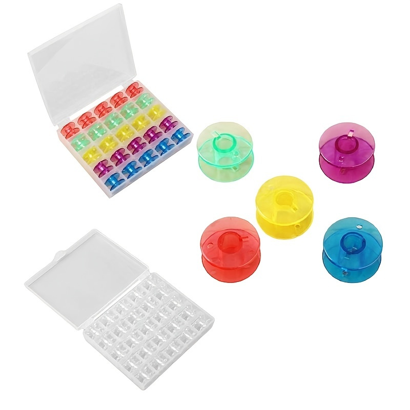 36pcs Transparent Bobbin With Box Of Sewing And Embroidery Bobbins For  Sewing Machines Sewing Accessories