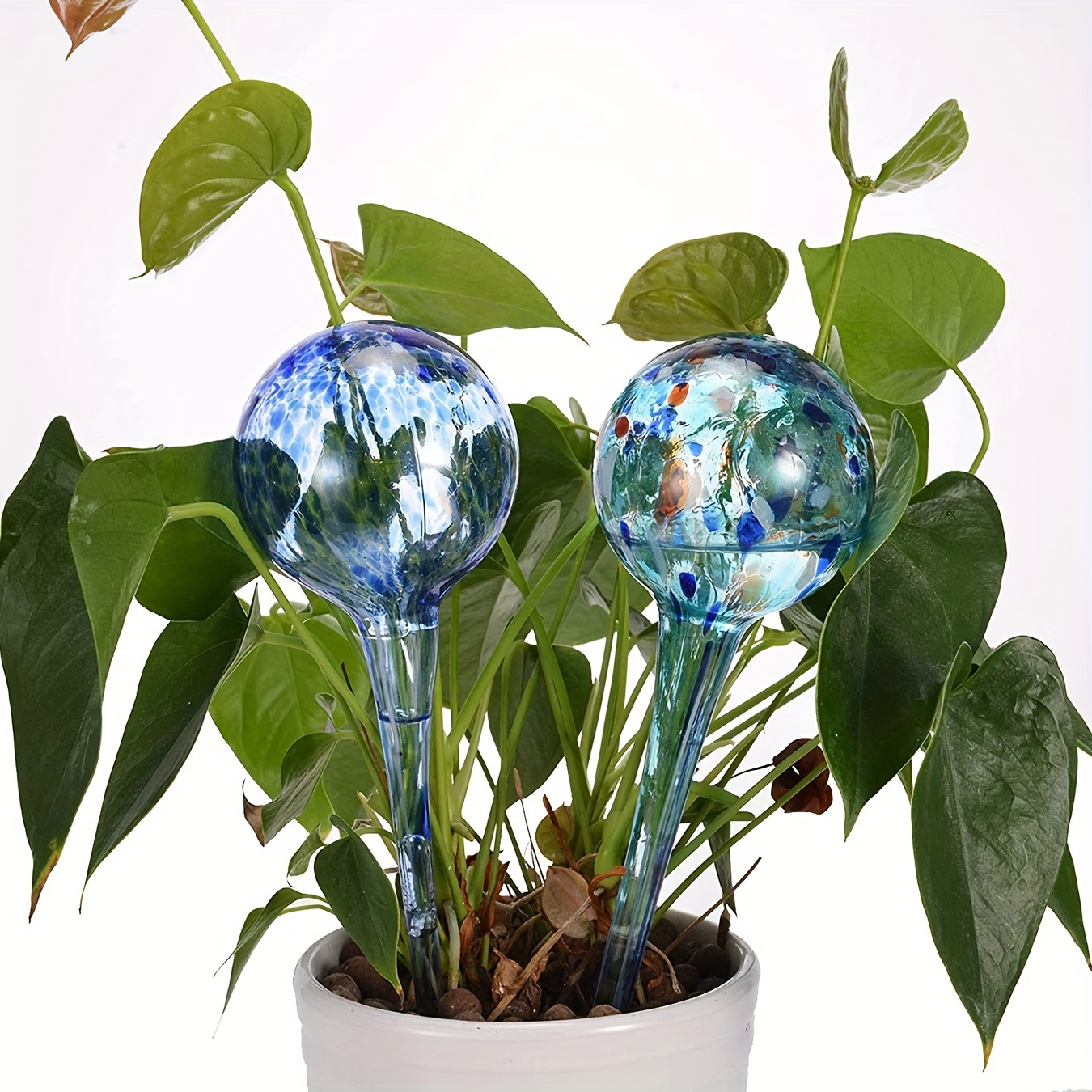 

Upgrade Your Garden With These Colorful Automatic Plant Watering Globes - Perfect For Indoor & Outdoor Use!