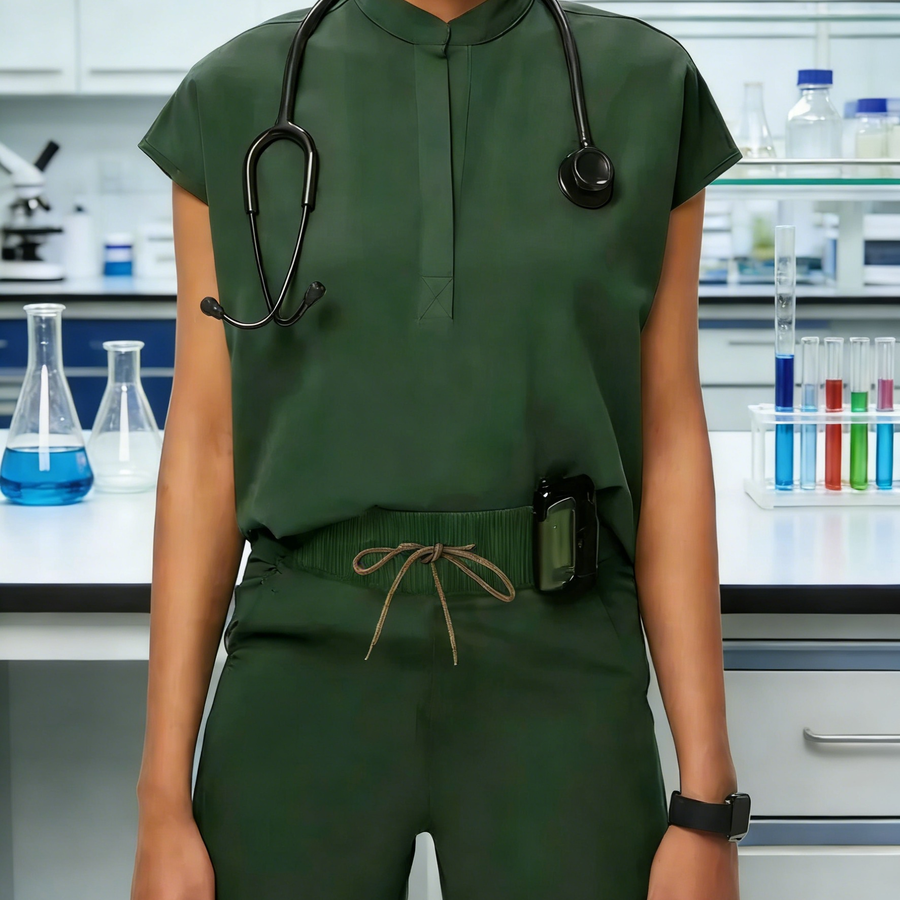 Short Sleeve Set with Multiple Pockets, Lightweight and Versatile Workwear for Women, Casual Two-Piece Set for Outdoors - Summer Solstice