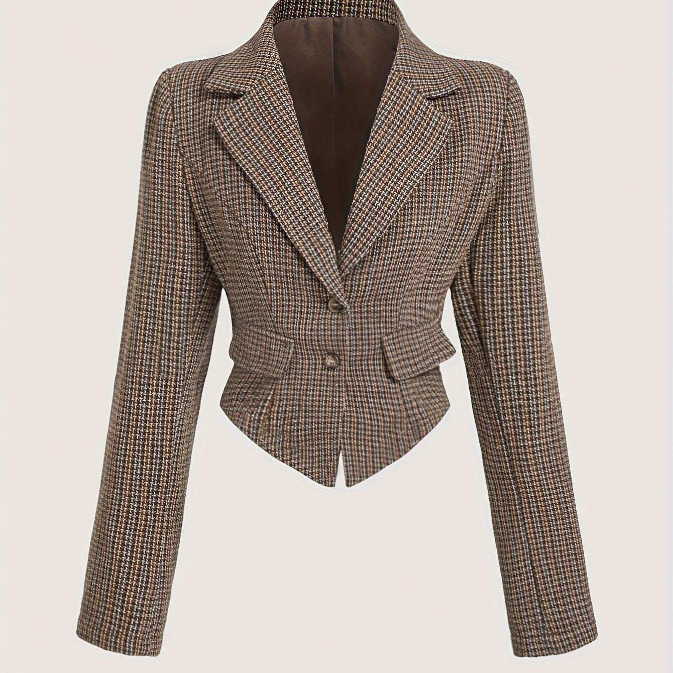 

Women's Blazer, Polyester & Acrylic , Long Sleeve, Single Breasted, Regular Fit, Woven T-contour Blazer Jacket For Fall/winter