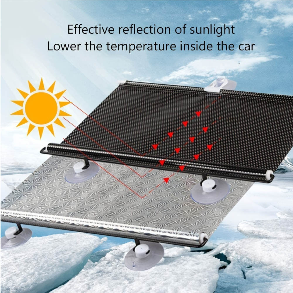 Acquista Parabrezza per auto Parasole Copertura Tendina parasole retrattile  automatica Protezione solare per parabrezza anteriore/posteriore per auto  Parasole 45/70 cm