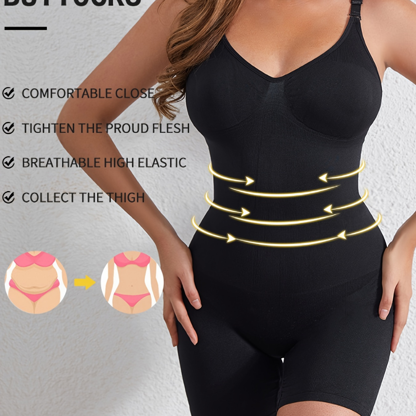 Shorts Bodysuit for Women Tummy Control Shapewear Seamless Sexy Butt Lifting  Workout One Piece Short Jumpsuit 