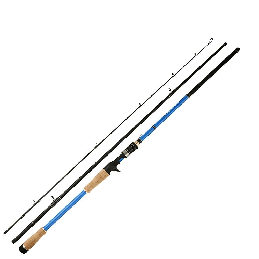 1pc Portable Carbon Fiber Casting Rod Travel Fishing Rod - Temu