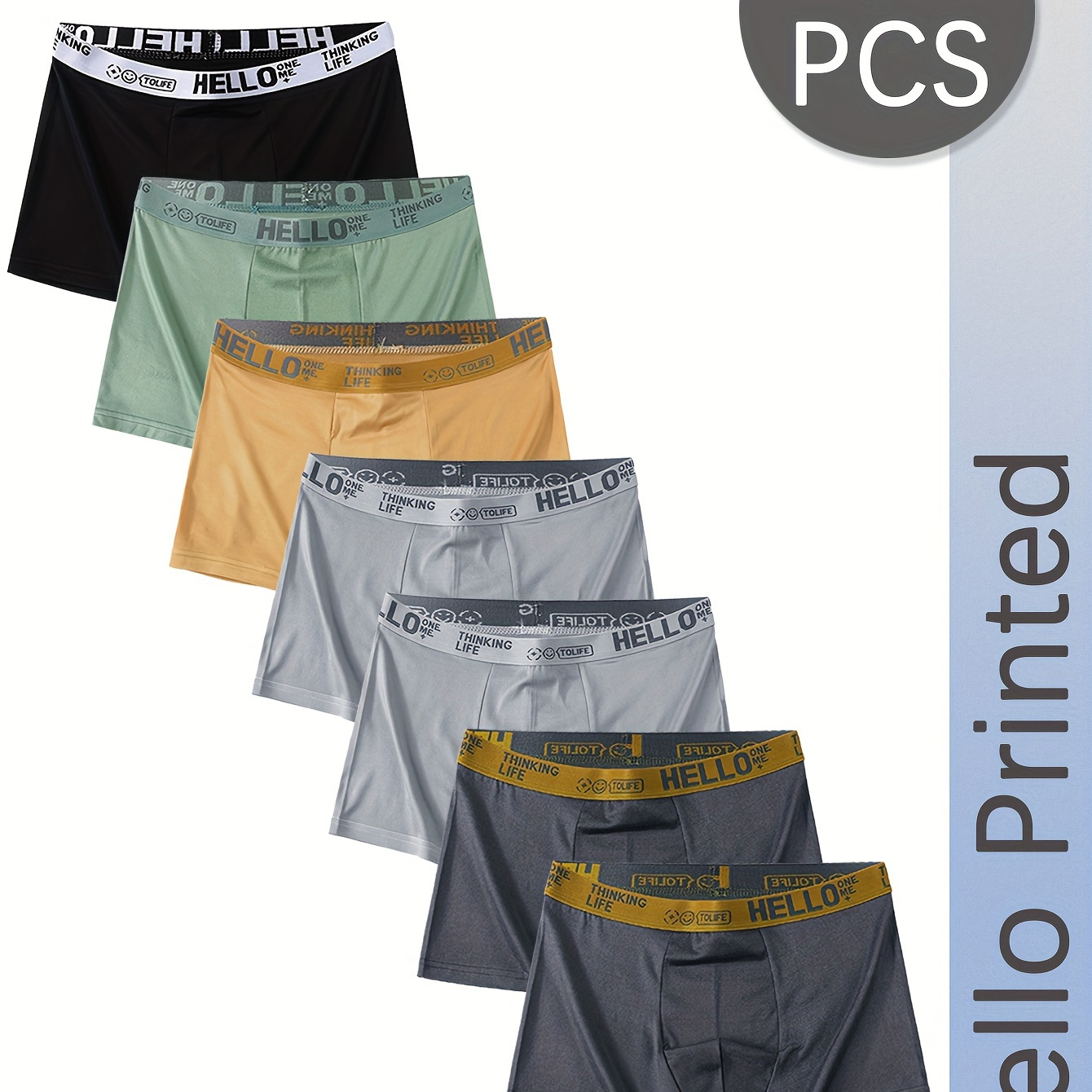 

7pcs Comfortable '' Briefs - , -dry, Trunks For
