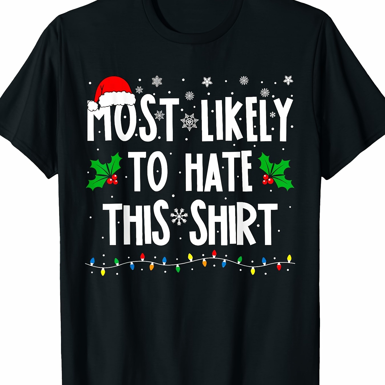 

Hate This Shirt Family Matching Christmas T-shirt-220g