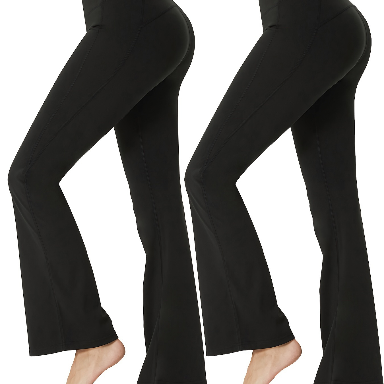 

2 Trousers Women Bootcut Waist Pants Leggings