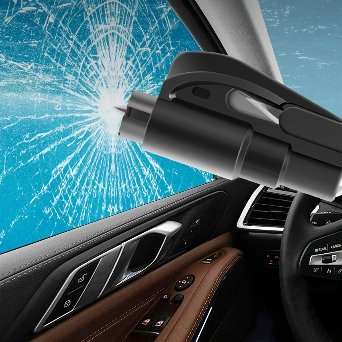 Premium Car Glass Breaker Safety Hammer Notfall fluchthilfe - Temu Austria