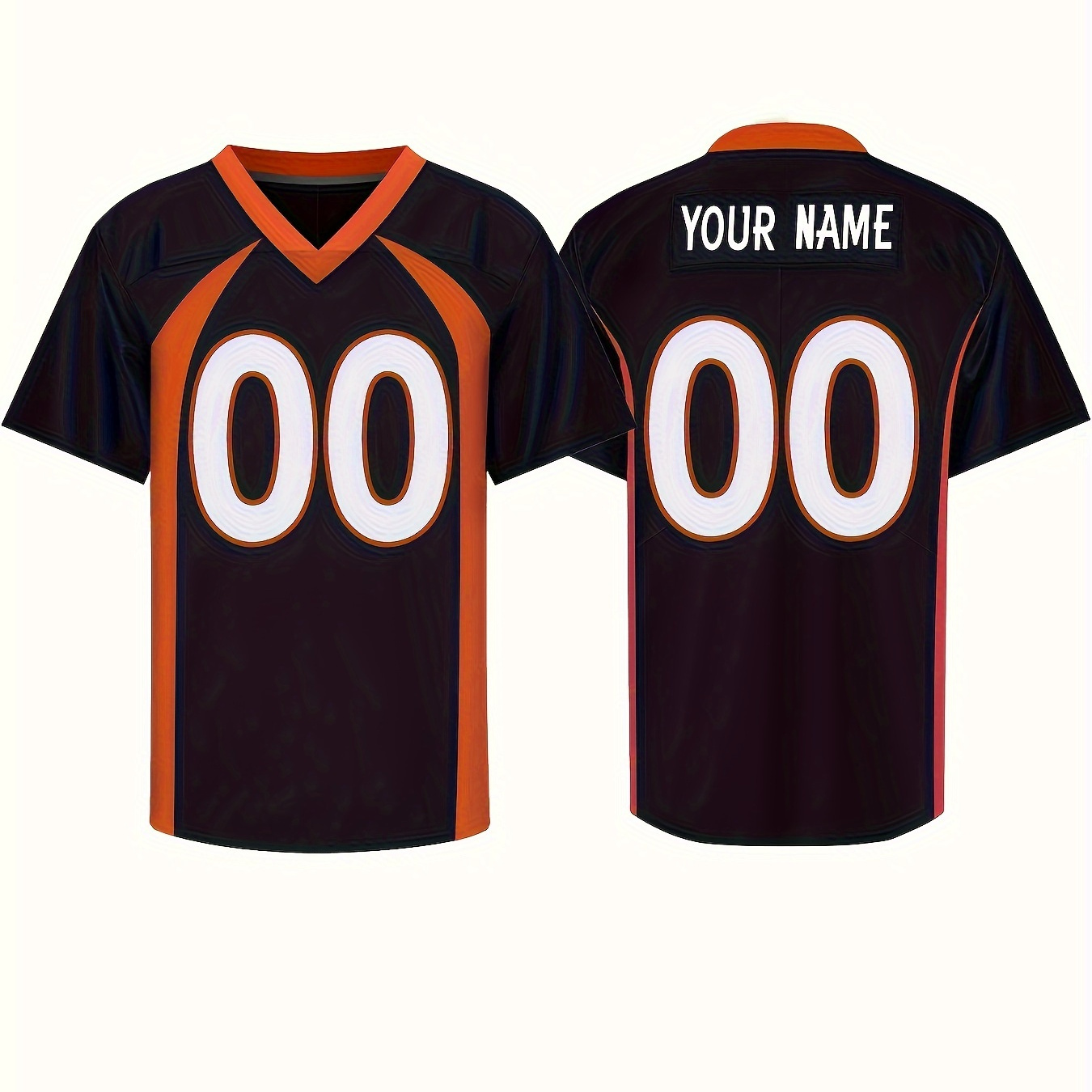 

Jersey - Personalized & , Embroidered, V-, Fit, Polyester - For & , S-3xl