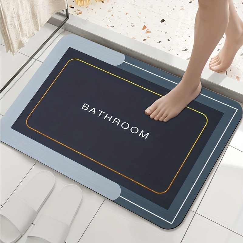 Non slip Bath Mat Soft Diatom Mud Oval Classic Foot Pad Bath - Temu