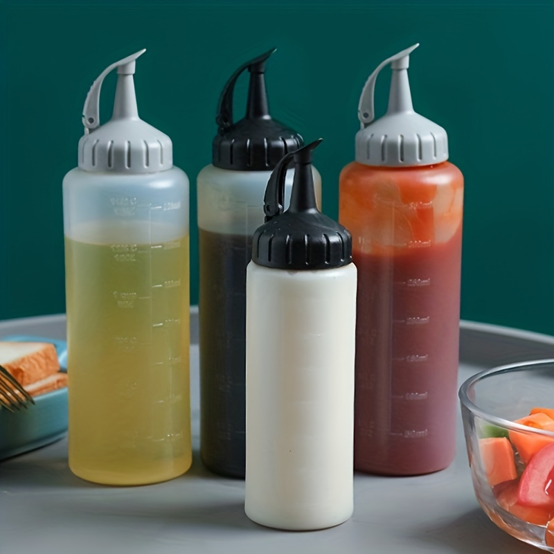 Bouteille d'huile multifonctionnelle avec brosse étanche distributeur de  sauce soja bouteille d'assaisonnement liquide