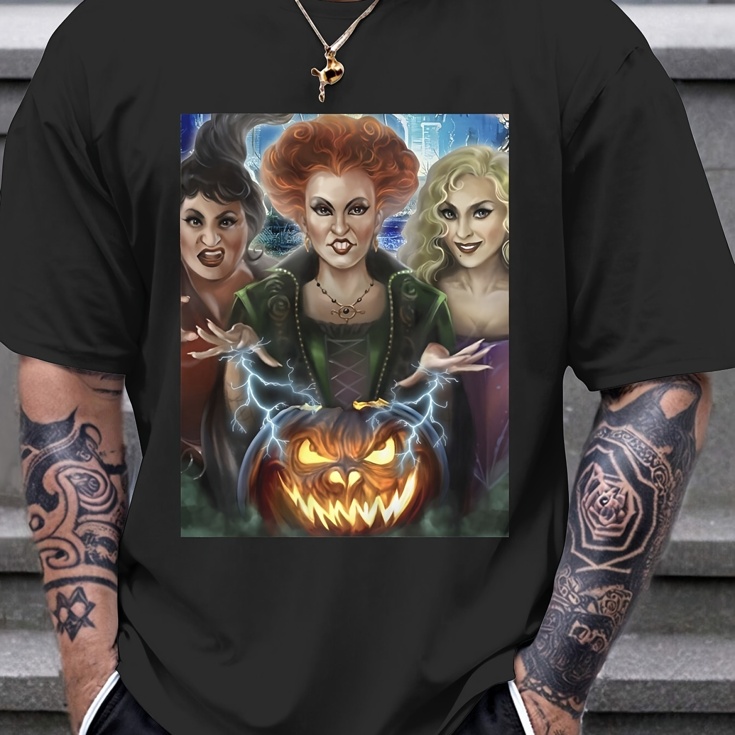 

Men'-sided Printed Casual Comfortable Round Neck T-shirt Summer Gift