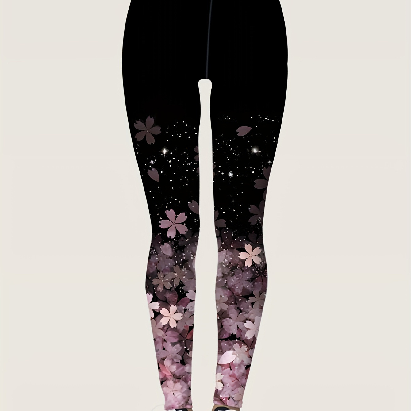 

Floral Print Skinny Leggings, Casual Every Day Stretchy Leggings, Women's Clothing