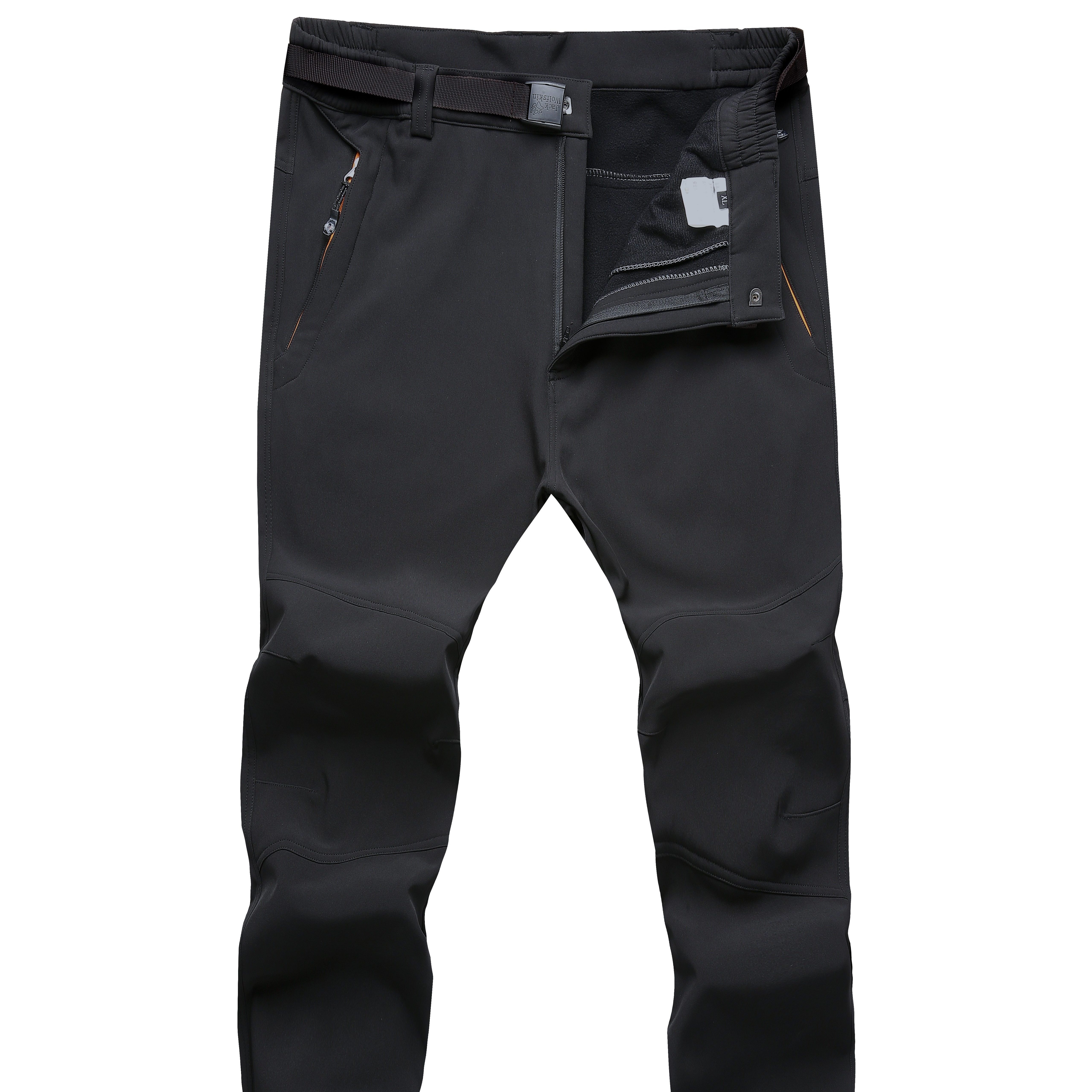 Stay Warm & Dry on the Slopes: Unisex Thermal Skiing Pants with Active Stretch & Windproof Fleece