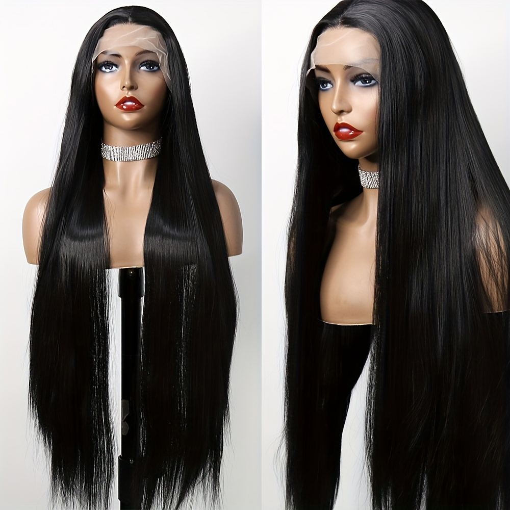 synthetic Lace Front Wig with Hairline 13x4 Inches Perfect for Daily Use Synthetic Fiber Flattering and Comfortable