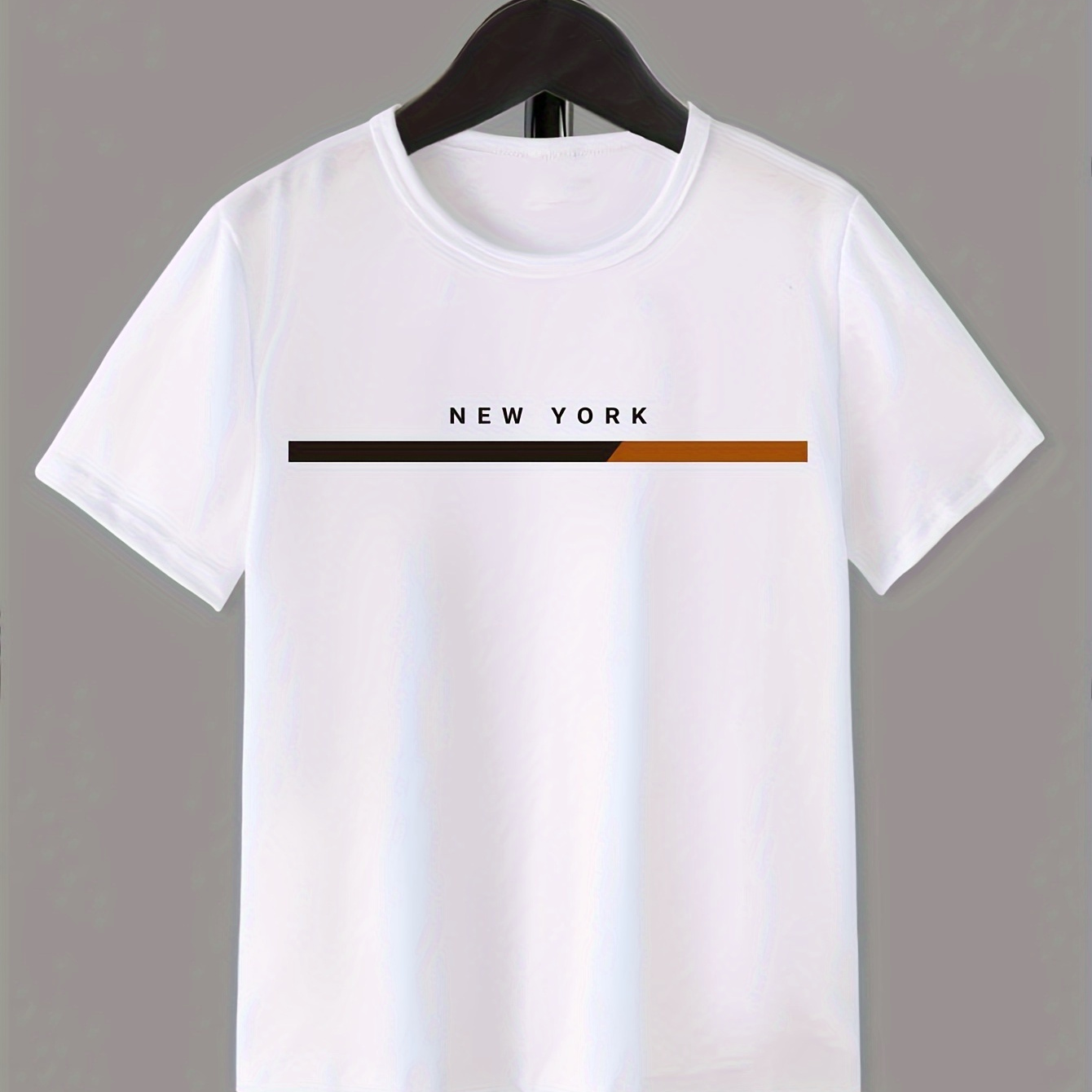 

New York Print Boy's Short Sleeve T-shirt Breathable Loose Comfortable Creative Pattern Casual Top