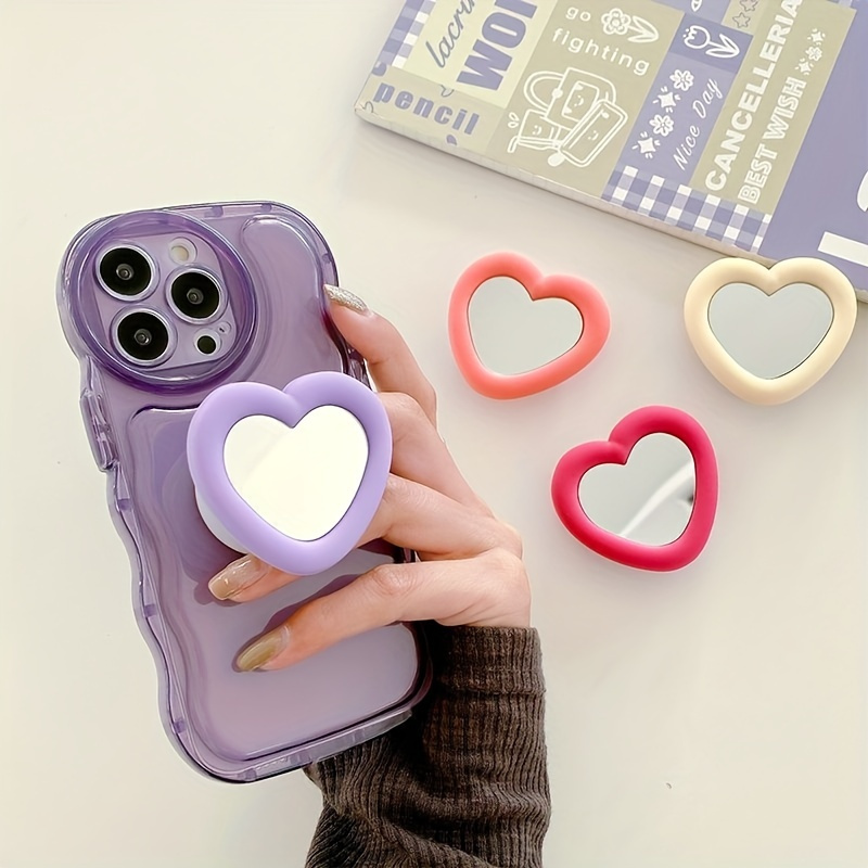Love Your Phone With A Heartfelt Silicone Mirror Phone Holder!
