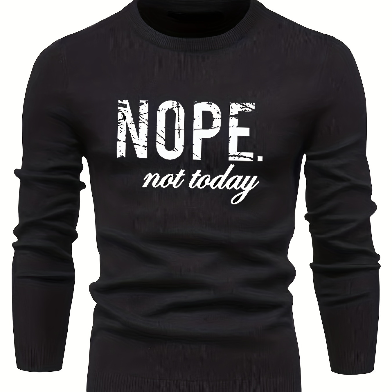 nope Camiseta Sin Mangas Cuello Redondo Ligeramente - Temu