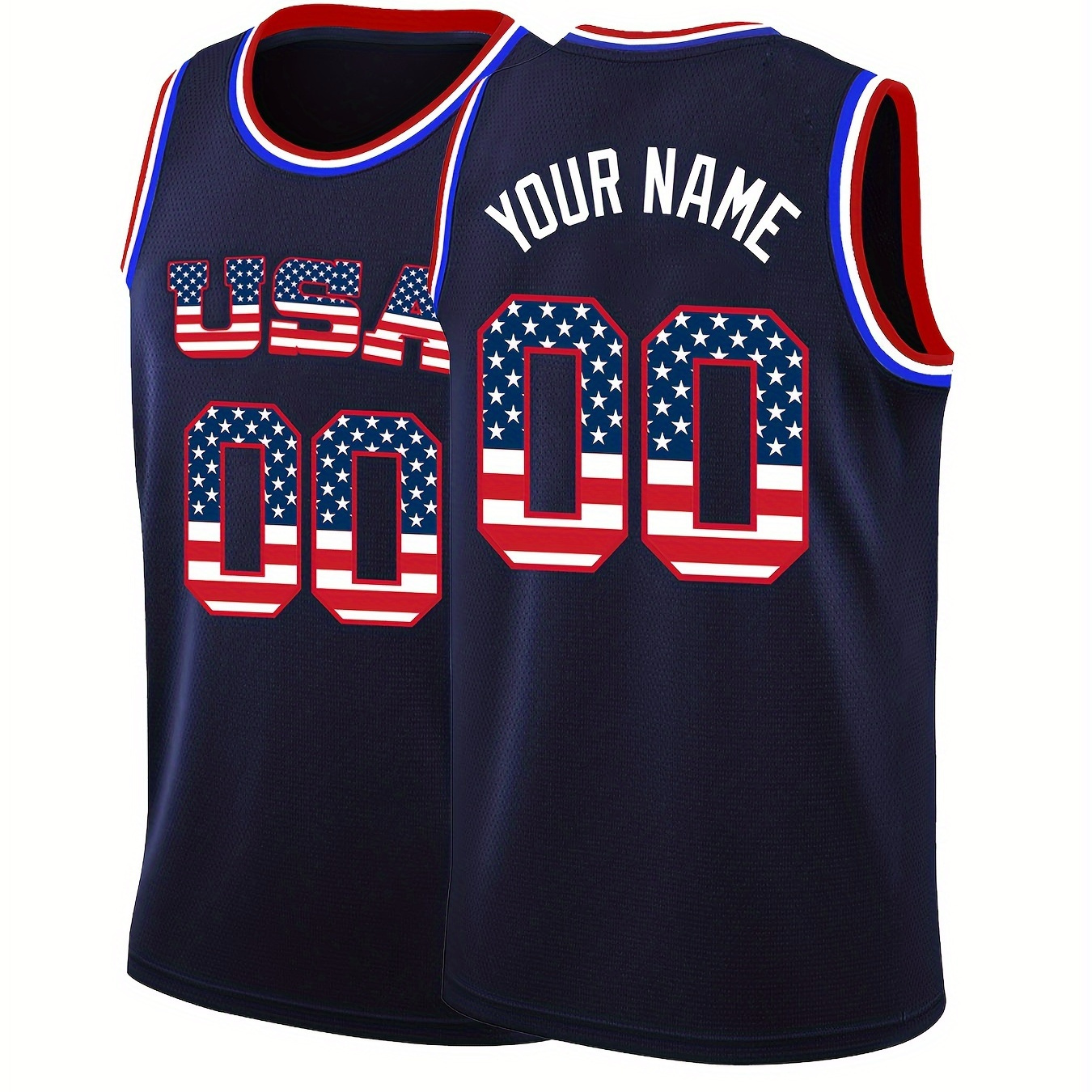 

Custom Men's Basketball Jersey - Personalized Name & Number, Embroidered, Breathable Polyester, S-3xl