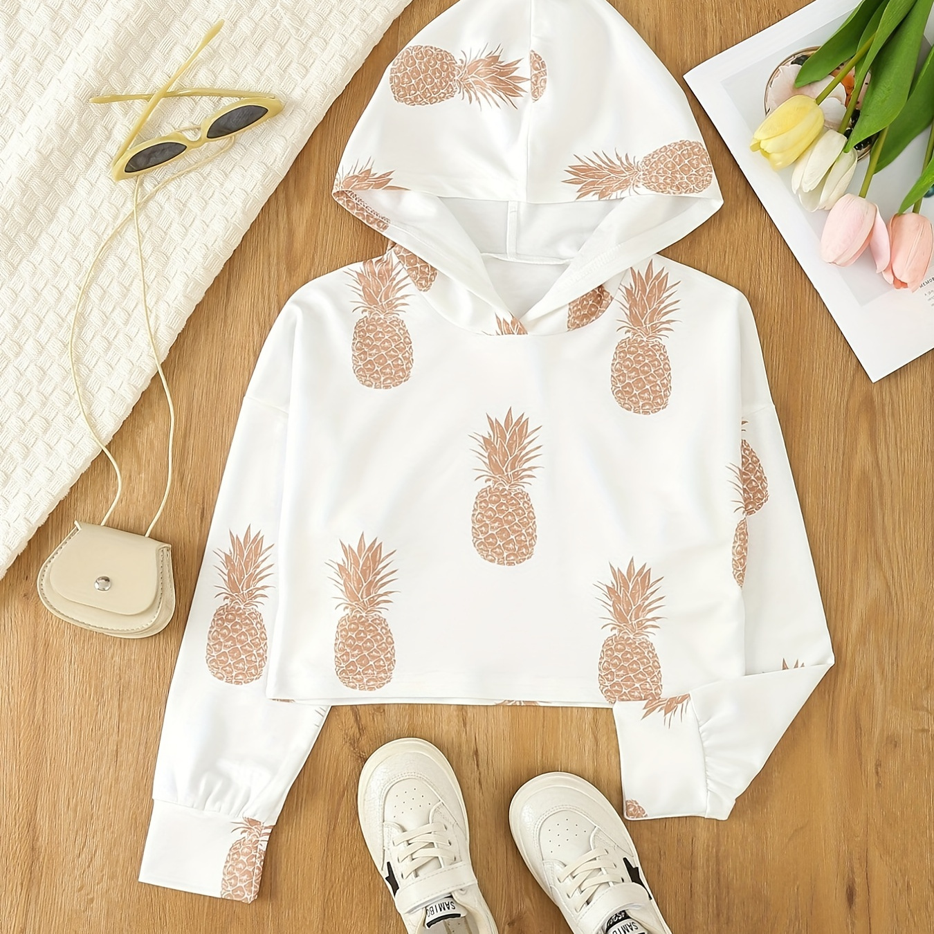 Girls 2025 pineapple hoodie