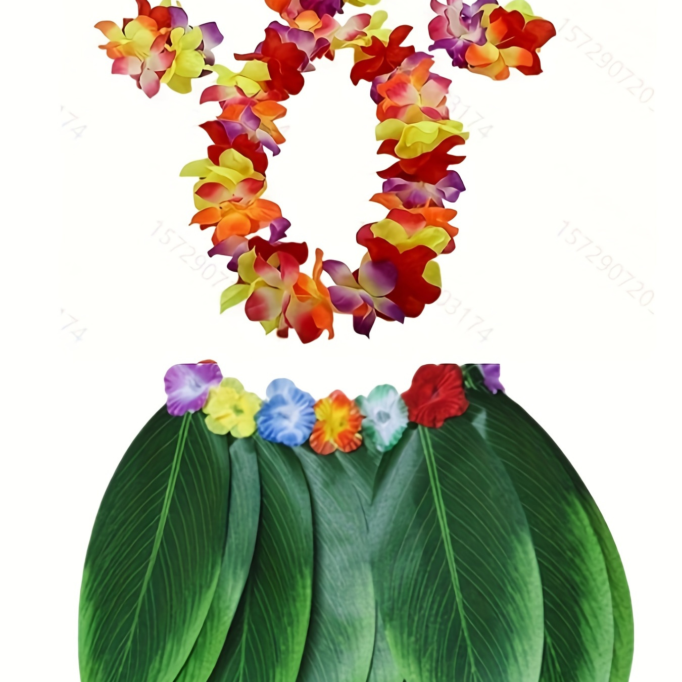 Paquete de 16 collares hawaianos de Leis tropicales, coronas hawaianas de  Luau Hawaii, flores de seda, guirnalda de danza engrosada para fiesta