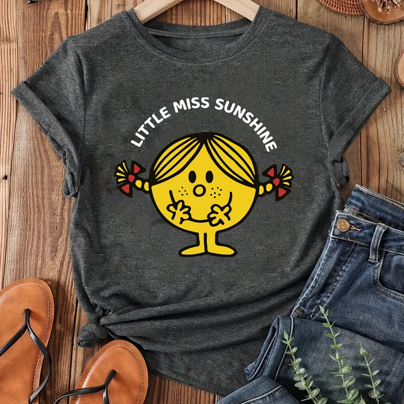 

Plus Size T-shirt, Casual Crew Neck Short Sleeve Top For , Women's Plus Size Clothing