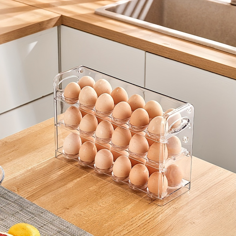 COZEVDNT Almacenamiento de huevos en el frigorífico, dispensador de huevos,  huevera en el frigorífico, soporte para
